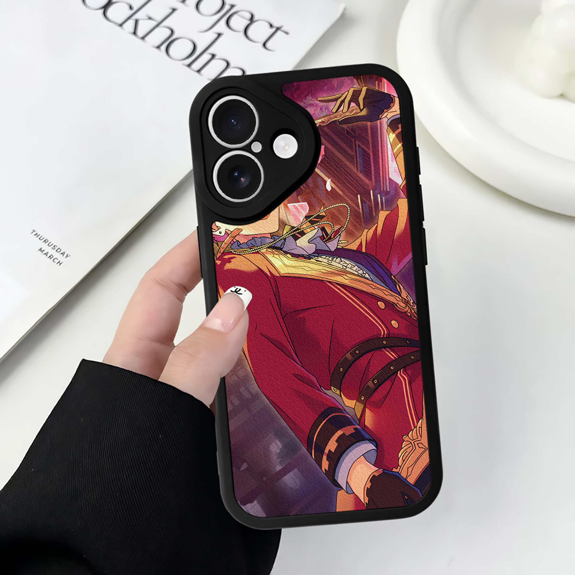 （画像用） あんさんぶるスターズ! Ensemble Stars 【iPhone 16シリーズ対応】シリコンスマホケース（レザー調） 材質：シリコン